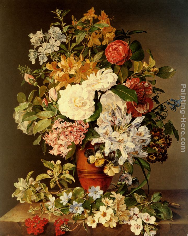 Stilleben Mit Blumen painting - Pauline Koudelka-Schmerling Stilleben Mit Blumen art painting